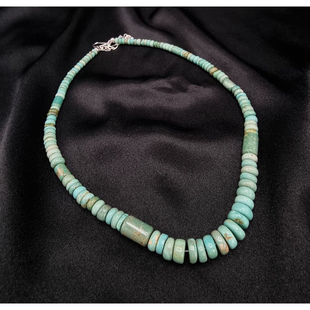 Jay King Mine Finds 925 Sterling Silver Turquoise Beaded Necklace
